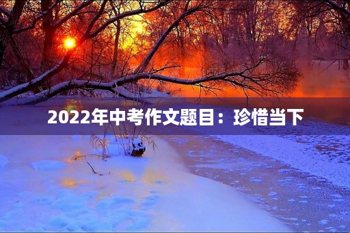2022年中考作文题目:珍惜当下,创造美好未来 2022年中考作文题目:珍惜当下,创造美好未来