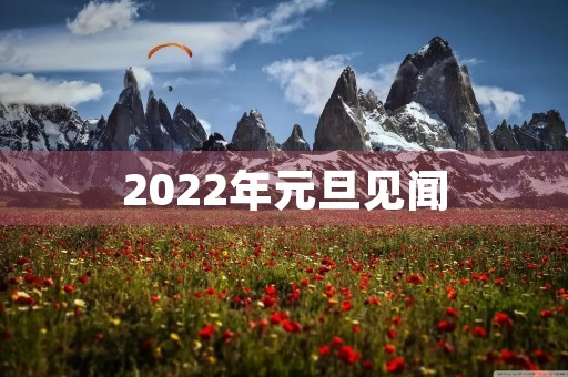 2022年元旦见闻 2022年元旦见闻