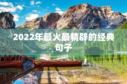 2022年最火最精辟的经典句子(2022年最火最精辟的经典句子追不上的不追)