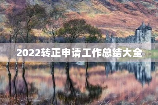 2022转正申请工作总结大全