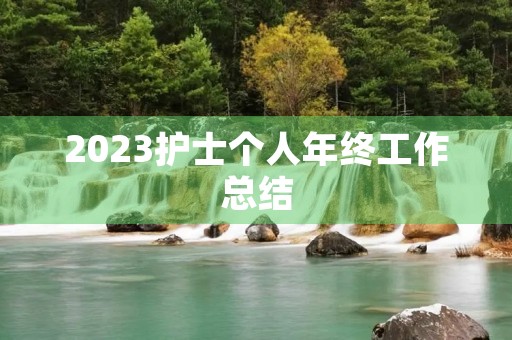 2023护士个人年终工作总结