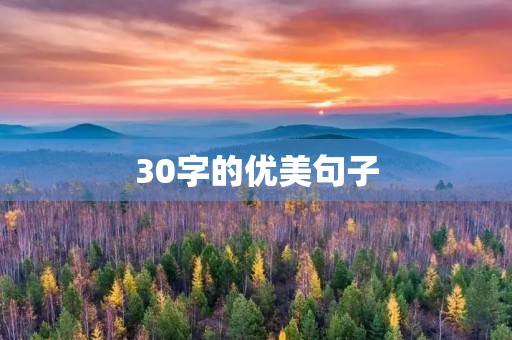 30字的优美句子,30字的优美句子摘抄 30字的优美句子,30字的优美句子摘抄