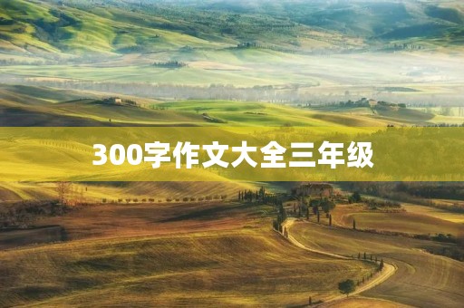 300字作文大全三年级 300字作文大全三年级