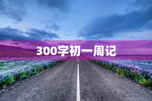 300字初一周记