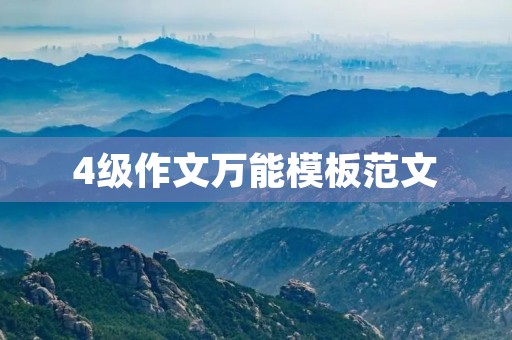 4级作文万能模板范文