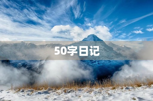 50字日记