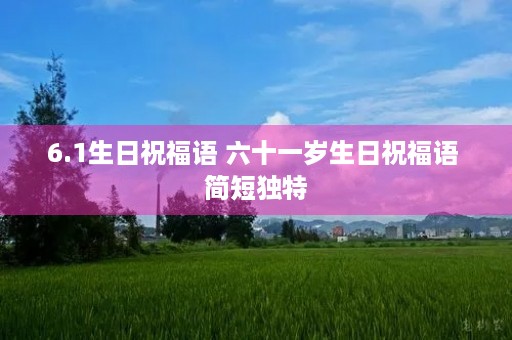 6.1生日祝福语 六十一岁生日祝福语 简短独特