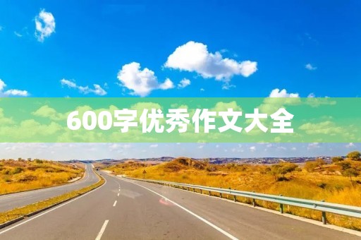 600字优秀作文大全 600字优秀作文大全