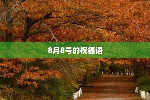 8月8号的祝福语(最打动人心的祝福语)