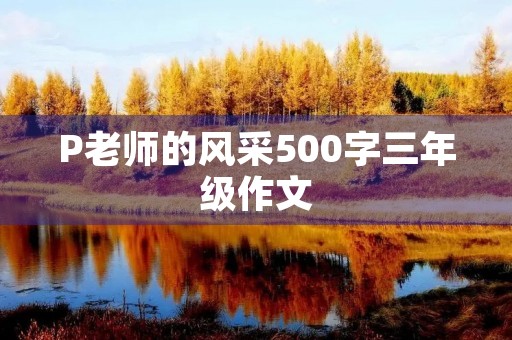 P老师的风采500字三年级作文
