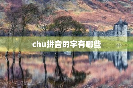 chu拼音的字有哪些(chu) chu拼音的字有哪些(chu)