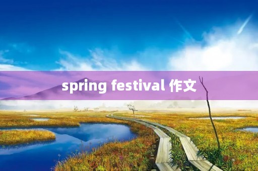 spring festival 作文