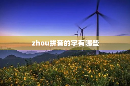 zhou拼音的字有哪些(zhou) zhou拼音的字有哪些(zhou)