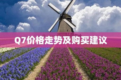 Q7价格走势及购买建议 Q7价格走势及购买建议