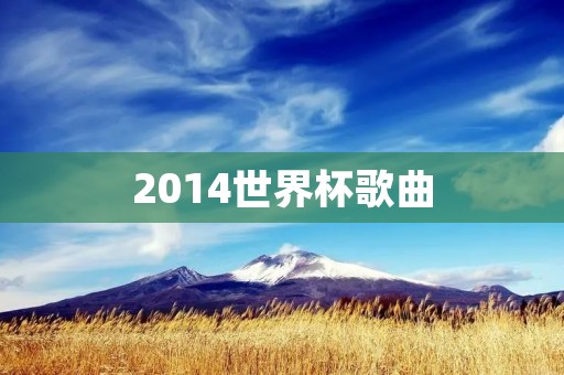 2014世界杯歌曲：体育与音乐的完美结合