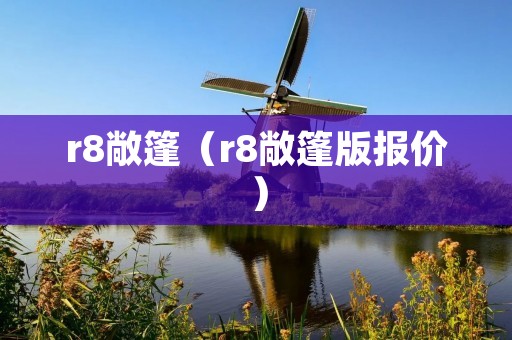 r8敞篷（r8敞篷版报价）