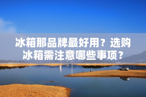 冰箱那品牌最好用？选购冰箱需注意哪些事项？