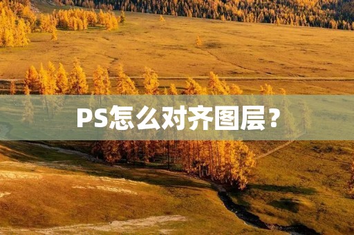 PS怎么对齐图层? PS怎么对齐图层?