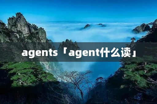 agents「agent什么读」 agents「agent什么读」