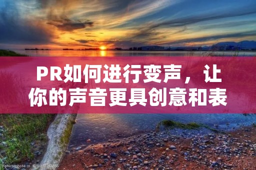 PR如何进行变声,让你的声音更具创意和表现力 PR如何进行变声,让你的声音更具创意和表现力