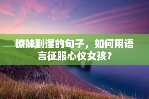 撩妹到湿的句子,如何用语言征服心仪女孩?
