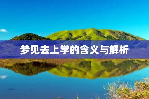 梦见去上学的含义与解析
