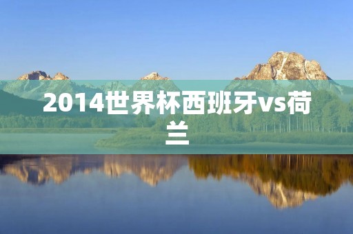 2014世界杯西班牙vs荷兰：历史重演，荷兰凭借梅西纳的帽子戏法大胜西班牙