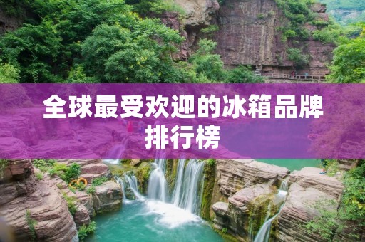 全球最受欢迎的冰箱品牌排行榜
