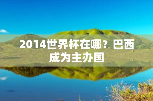 2014世界杯在哪？巴西成为主办国