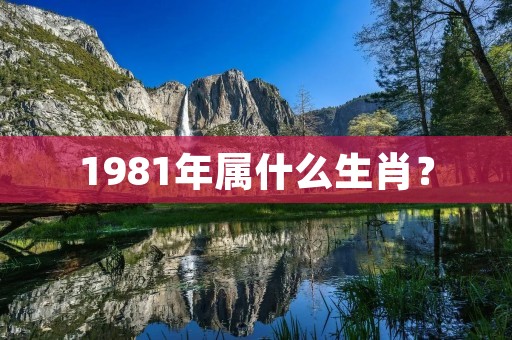 1981年属什么生肖?