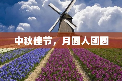 中秋佳节,月圆人团圆