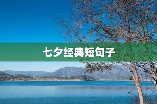 七夕经典短句子