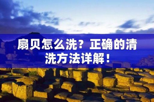 扇贝怎么洗?正确的清洗方法详解!
