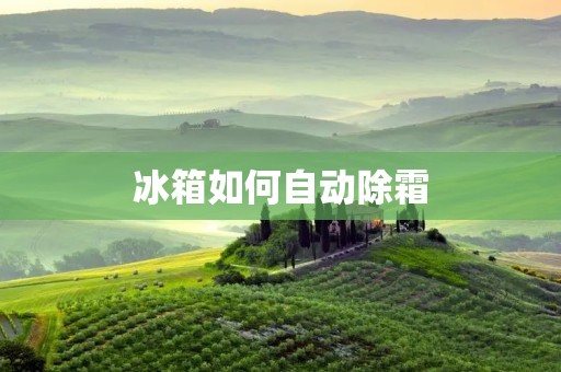 冰箱如何自动除霜
