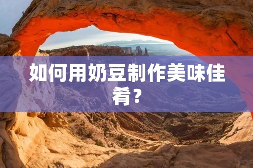 如何用奶豆制作美味佳肴? 如何用奶豆制作美味佳肴?