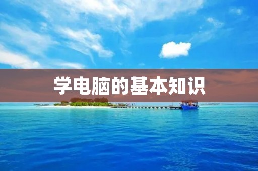 学电脑的基本知识:从零开始入门必备 学电脑的基本知识:从零开始入门必备