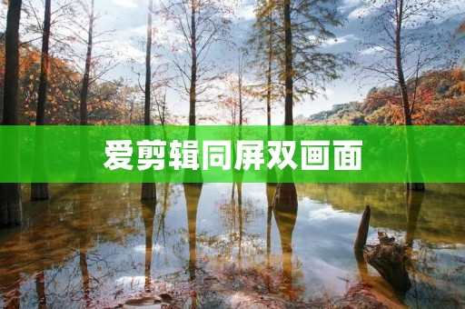 爱剪辑同屏双画面:让视频编辑更加高效的神器 爱剪辑同屏双画面:让视频编辑更加高效的神器
