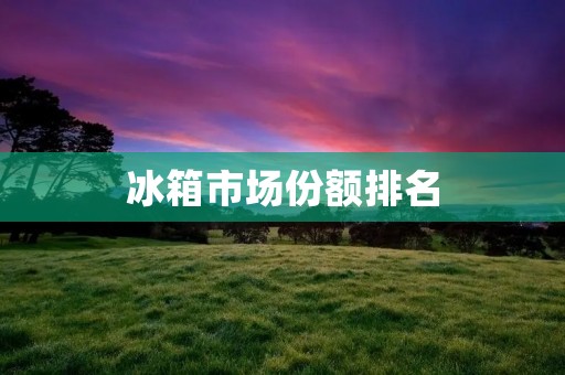 冰箱市场份额排名:哪些品牌占据市场主导地位? 冰箱市场份额排名:哪些品牌占据市场主导地位?