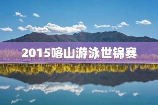 2015喀山游泳世锦赛：中国游泳队夺得多项金牌