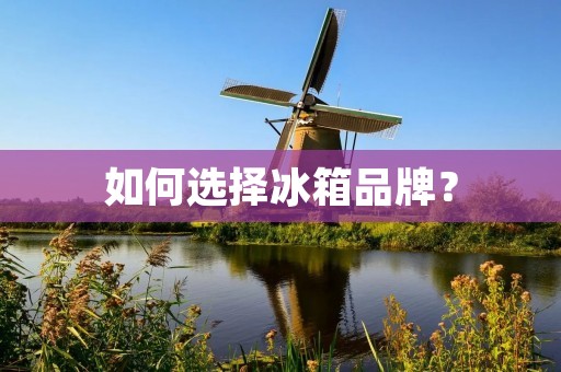 如何选择冰箱品牌?