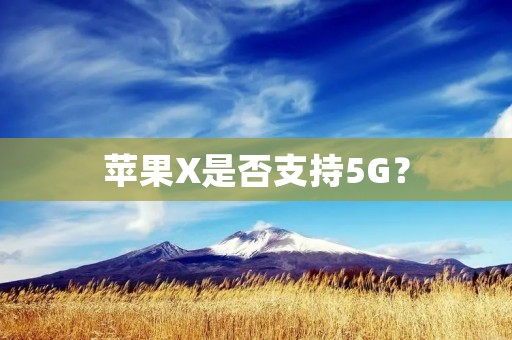 苹果X是否支持5G？