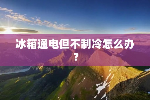 冰箱通电但不制冷怎么办？