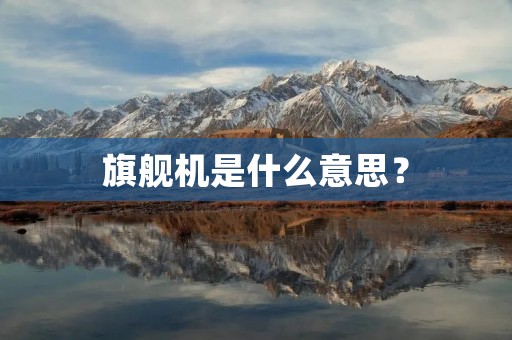旗舰机是什么意思？