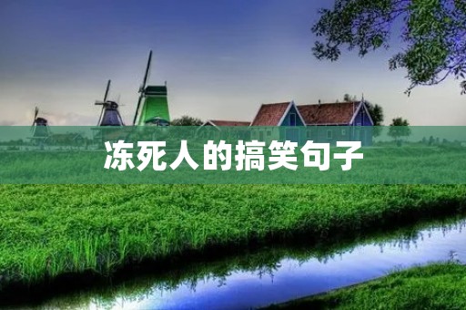冻死人的搞笑句子