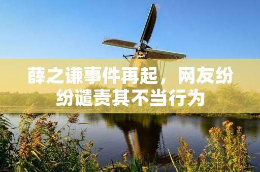 薛之谦事件再起,网友纷纷谴责其不当行为