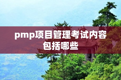 pmp项目管理考试内容包括哪些 pmp项目管理考试内容包括哪些