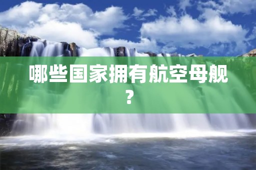 哪些国家拥有航空母舰?