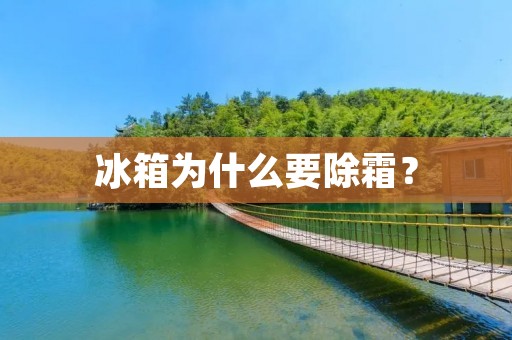 冰箱为什么要除霜? 冰箱为什么要除霜?