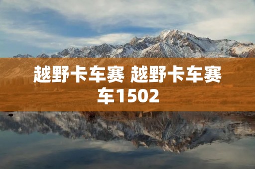 越野卡车赛 越野卡车赛车1502
