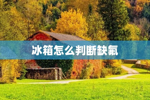 冰箱怎么判断缺氟